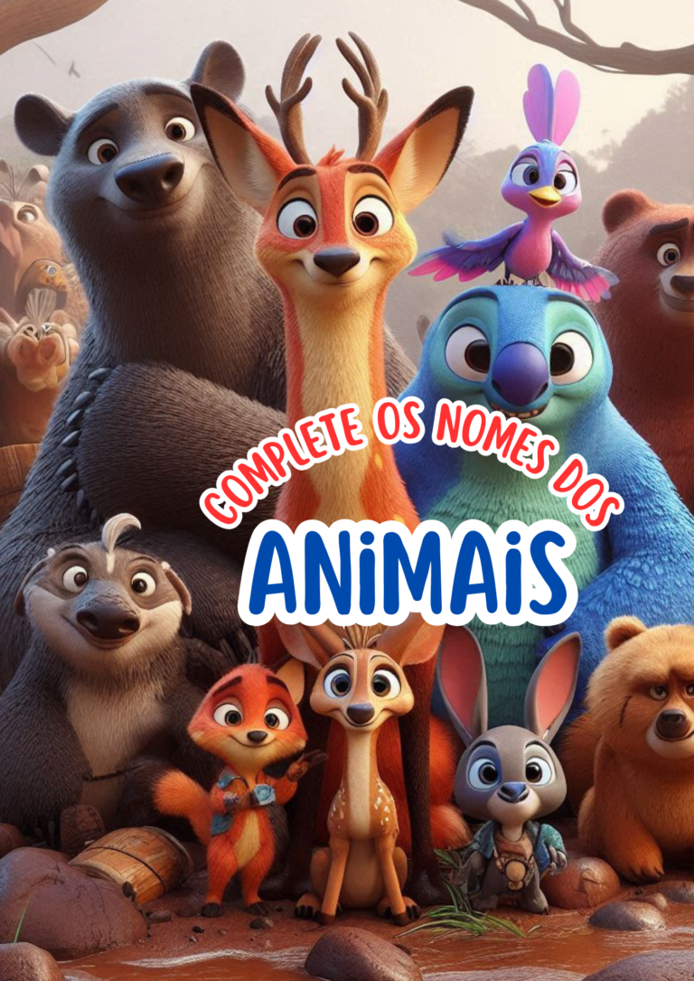 Cópia de complete o nome dos animais
